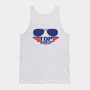 Top Gamer Funny Retro Cool Gaming Tank Top